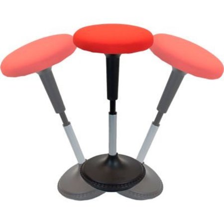 UNCAGED ERGONOMICS Uncaged Ergonomics Adjustable Height Wobble Stool Swivel Chair - Red WSr